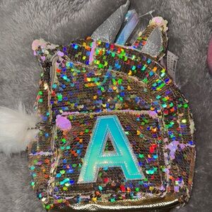 Justice Mini Sequin Unicorn Backpack for Kids - Multicolor